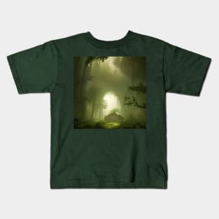 What once was might never be again - Small overgrown Hut in the Forest Kids T-Shirt